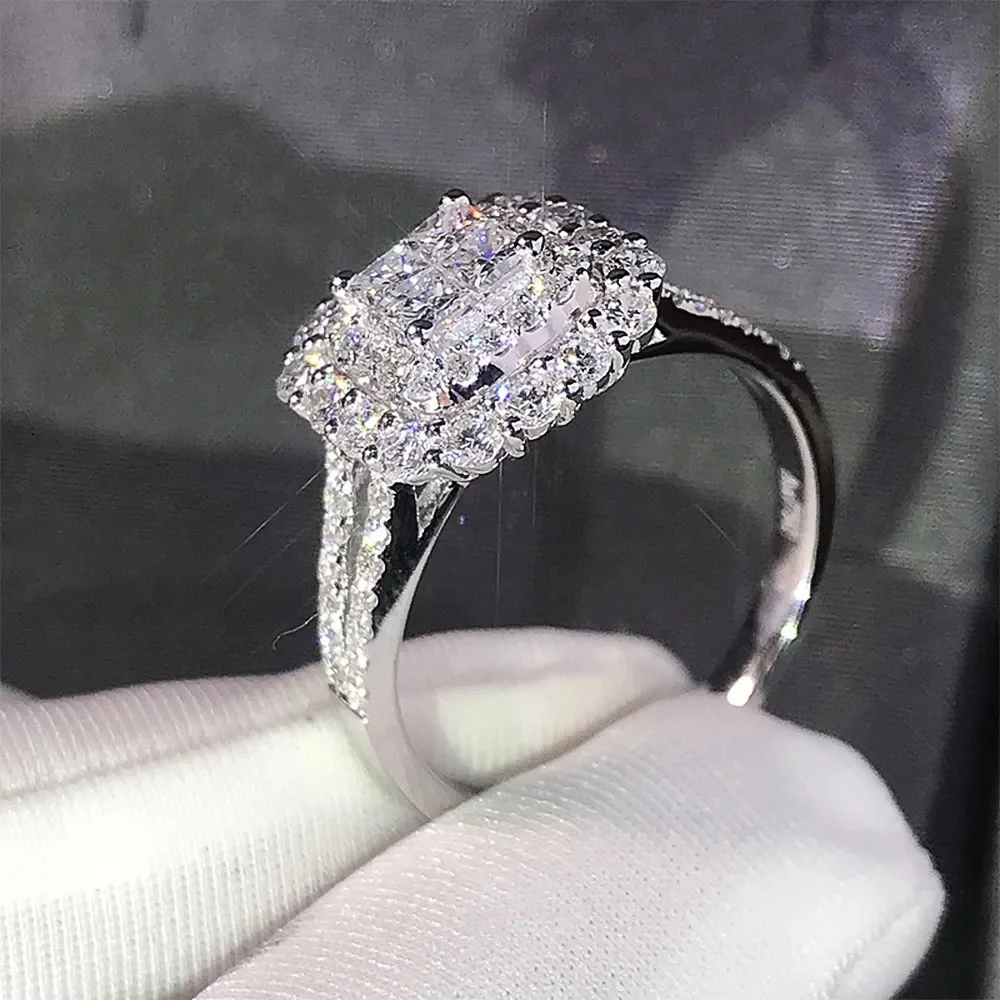 Luxury Diamond Halo Ring - Picture 2 of 3
